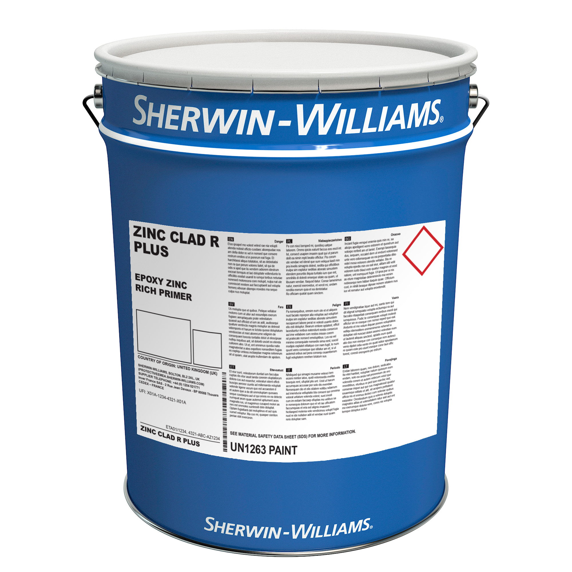 Zinc Clad R Plus(AB), zinc grey, 15 KG