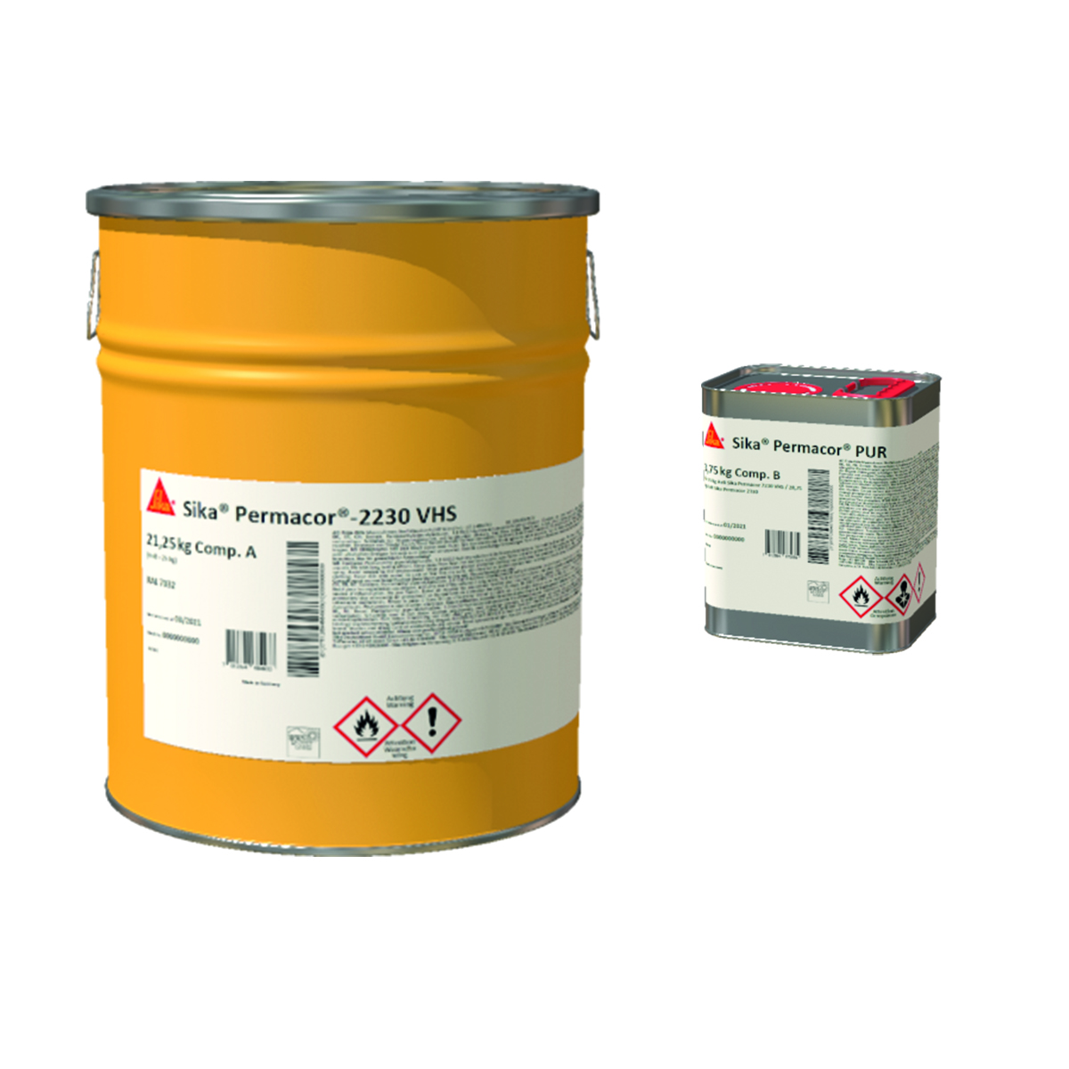 Sika Permacor 2230 VHS (AB) RAL 1021, 25KG
