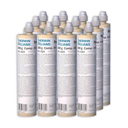 Repacor, SW-1000 (AB), RAL 1023 traffic yellow, 380g cartridge incl. mixing nozzle