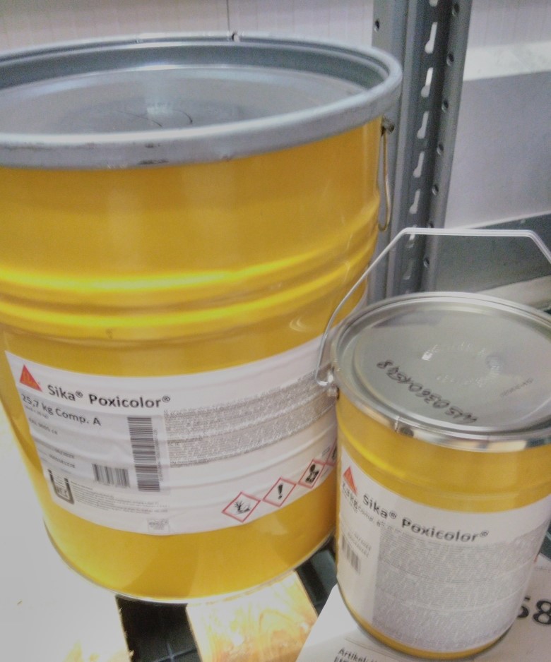 Sika Poxicolor (AB) RAL 9005, 28 Kg