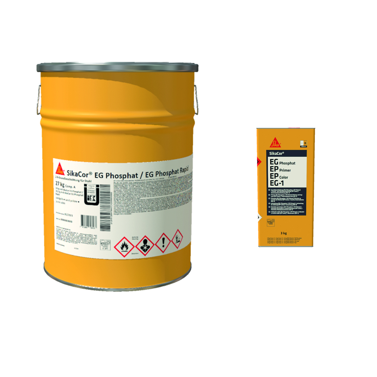 Macropoxy (SikaCor) EG Phosph. N red-brown, hardener B-component, 3 KG